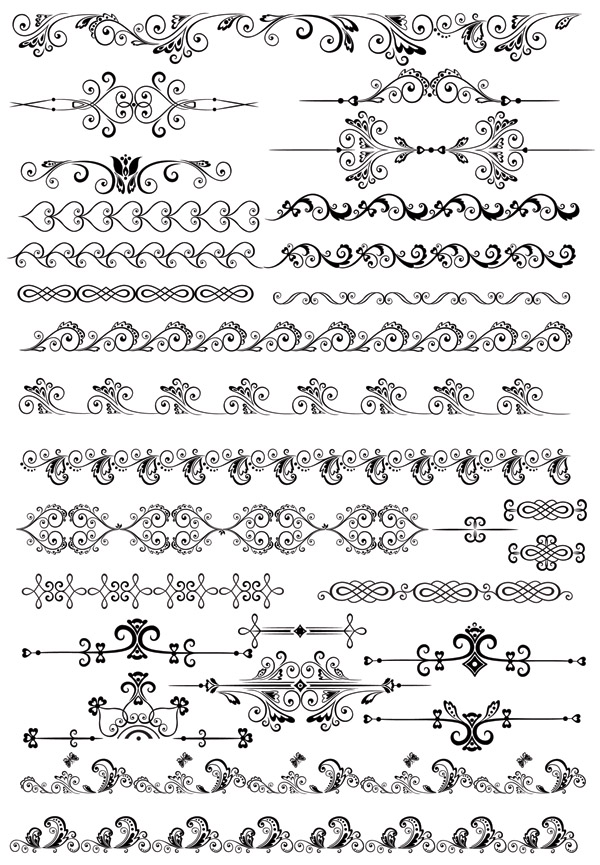 free vector N number of vector the use of lace